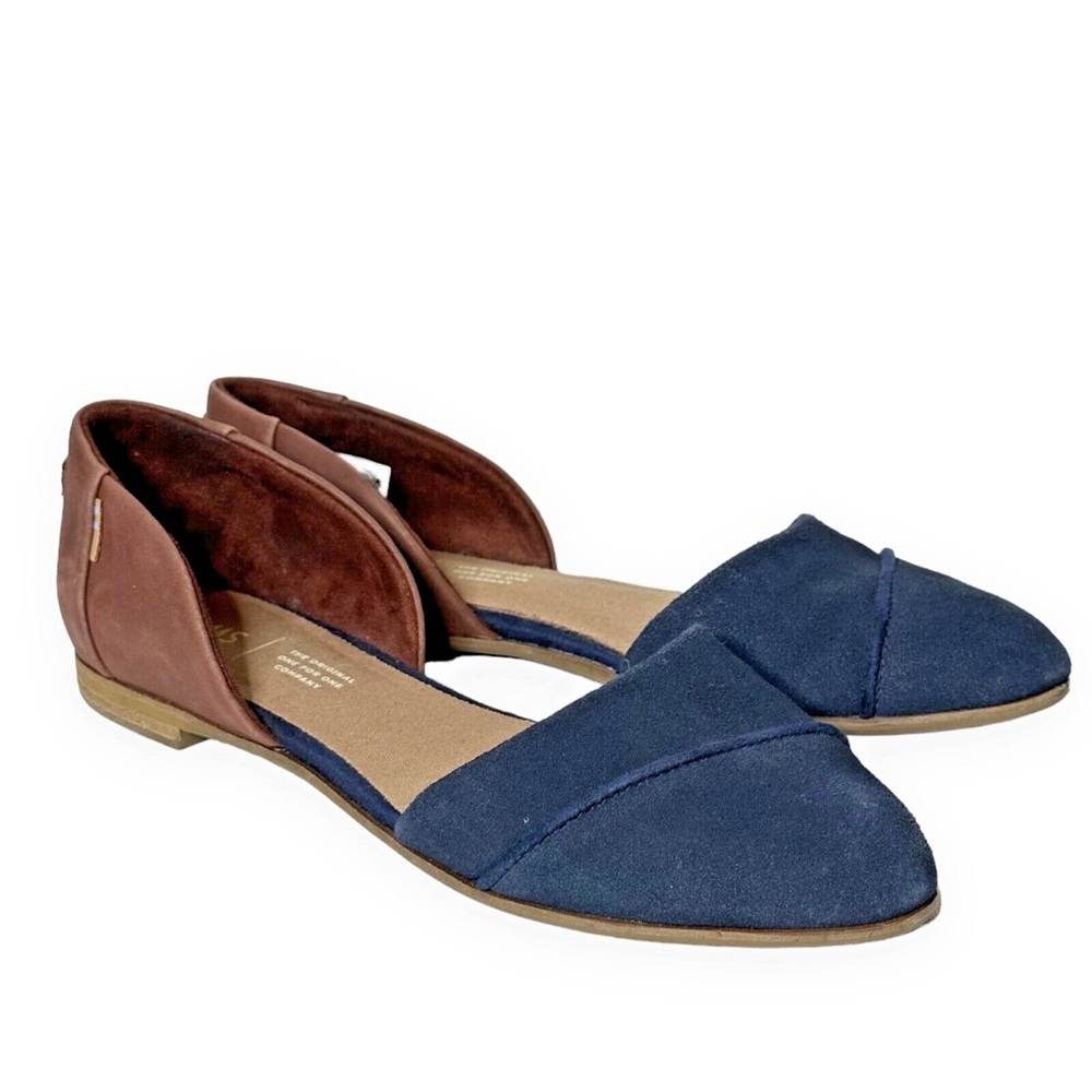 Two tone TOMS Jutti flats, woman’s size 7
